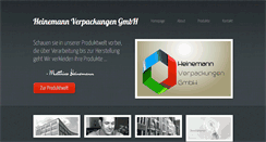 Desktop Screenshot of heinemannverpackungen.com