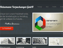 Tablet Screenshot of heinemannverpackungen.com